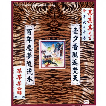 BL10001-70"x90" Tiger Stripes Blanket