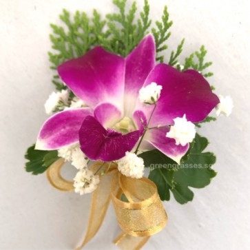 CGW01028 Wrist Corsage-1 Bon Orchid w/F