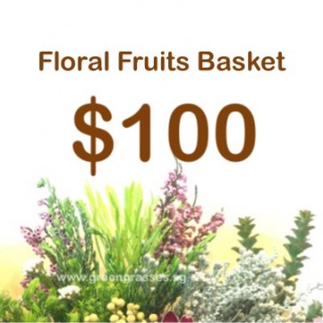 FG100099 Floral Fruits Basket