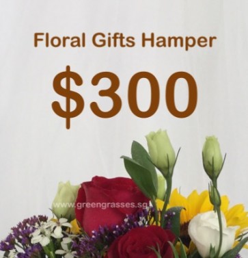 FG300098 Festive Hamper with Flowers