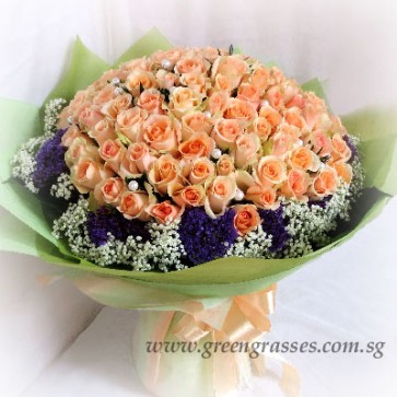 GHB39015 LLGRW-108 Champagne Rose+Beads