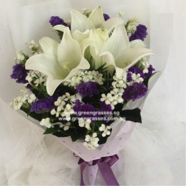 HB07514-GLSW-3 Wh Lily