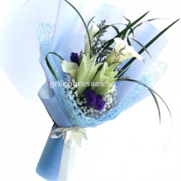 HB10054-LSW-Wh Lily+Calla Lily