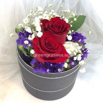 SCBX02038-Self Collect-RDB-2 Red Roses in Box