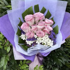 HB08843-GLSW-9 Purple Roses