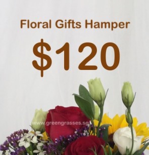 FG120096 Floral Health Food & Fruits Basket