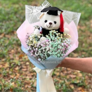 GRHB06585 KW-Rainbow BB+6" Graduate Bear