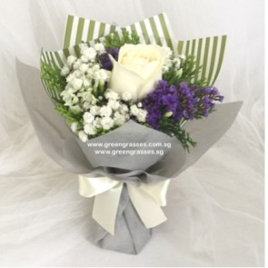 HB04585-LLGRW-1 Cr Wh Rose