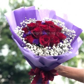 HB08551 GLSW-12 Red Rose