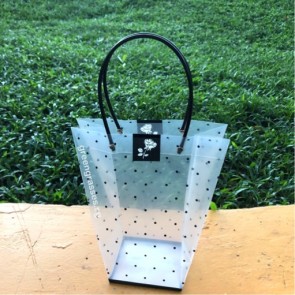 TB00380-Transparent Floral Bag S size